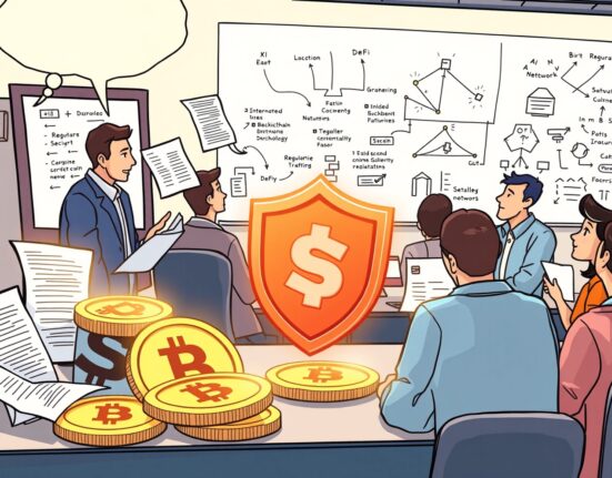 A cartoon workshop discussing the crucial role of stablecoin regulation and security in the evolving Web3 ecosystem.
