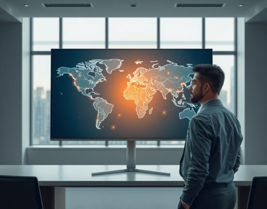 Global financial network map illustrating stablecoins as core infrastructure for on-chain finance.