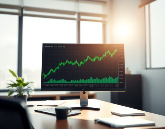 Stakestone STO token's dramatic price surge shown on a financial chart.