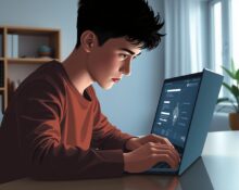 Person contemplating AI chatbot advice in Stanford study on technology dependence