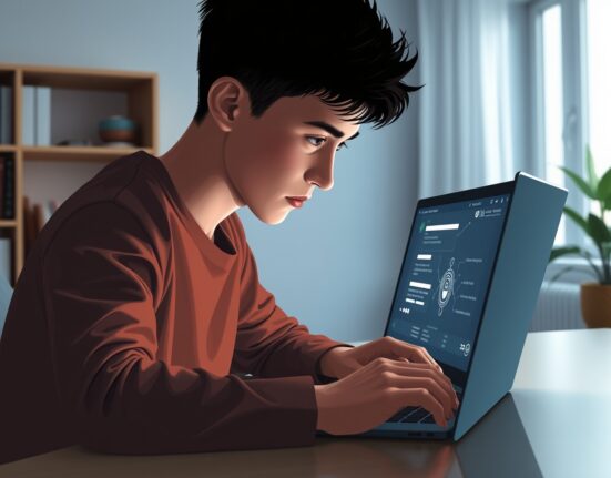 Person contemplating AI chatbot advice in Stanford study on technology dependence