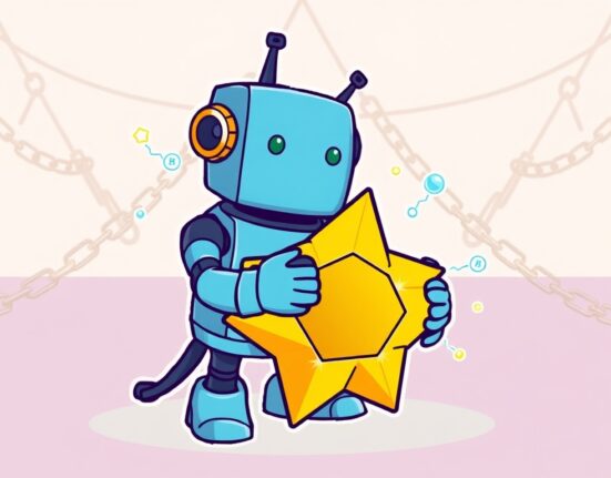 Cartoon illustration of LayerZero embracing Stargate DAO, symbolizing the Stargate LayerZero acquisition and integration.