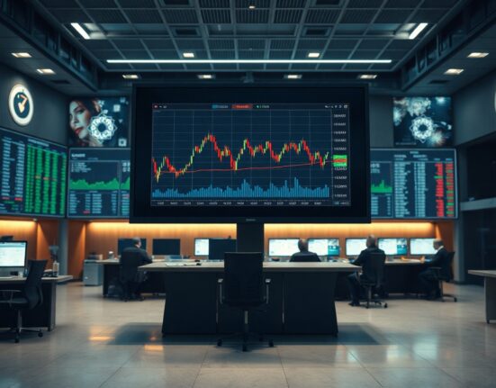 Trading screen displaying stock charts and semiconductor imagery, representing STARTRADER's new CFD offerings.