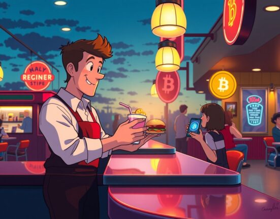 Steak 'n Shake Bitcoin payment leads to significant sales increase in fast-food industry.