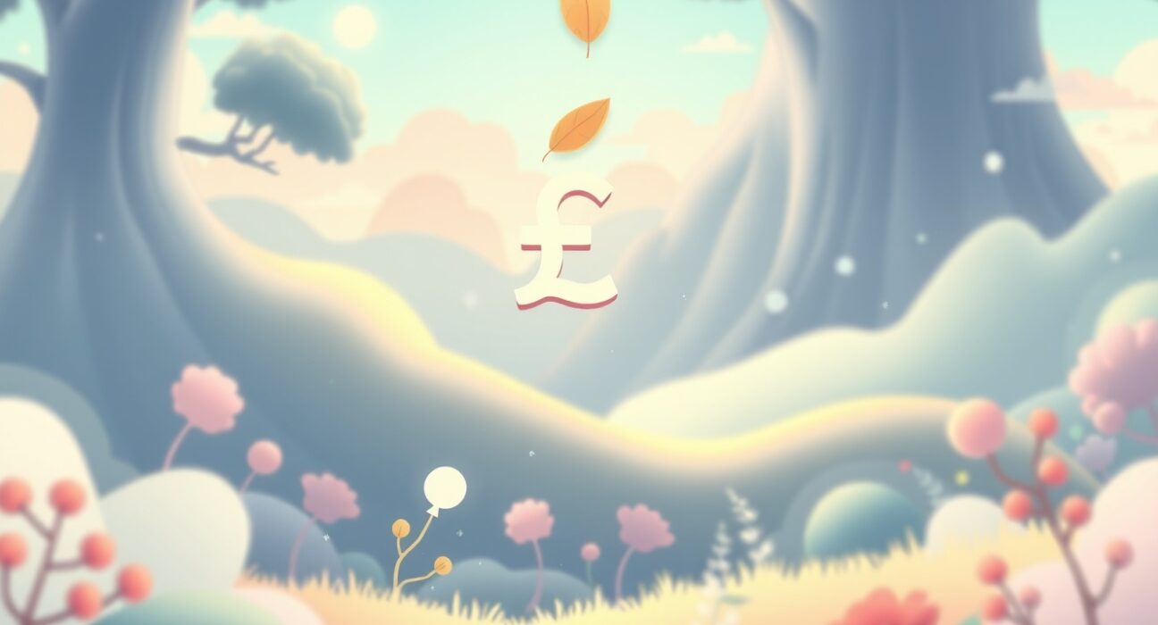 Illustration of a sterling short squeeze causing the British pound to rise in currency markets.