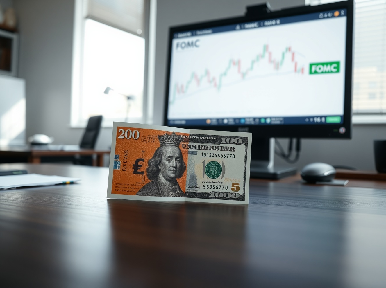 Sterling Steadies as Dollar Ignores Oil Slide Ahead of Fed’s FOMC Decision
