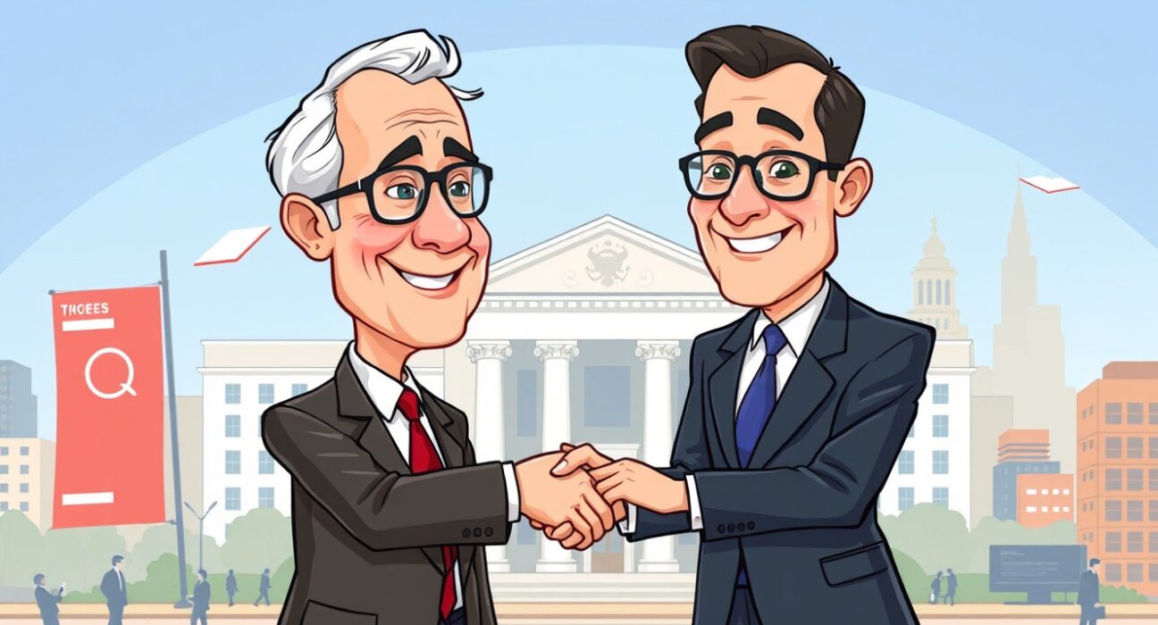Illustration of Steve Miran joining the Federal Reserve, symbolizing a new chapter in economic leadership and its impact on financial markets.