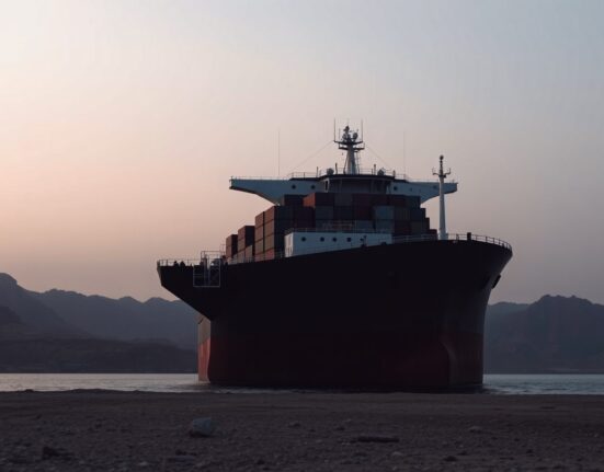 Cargo ship in the Strait of Hormuz targeted by cryptocurrency toll scammers.