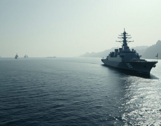 Strait of Hormuz shutdown: US naval destroyer patrols near oil tankers amid geopolitical crisis