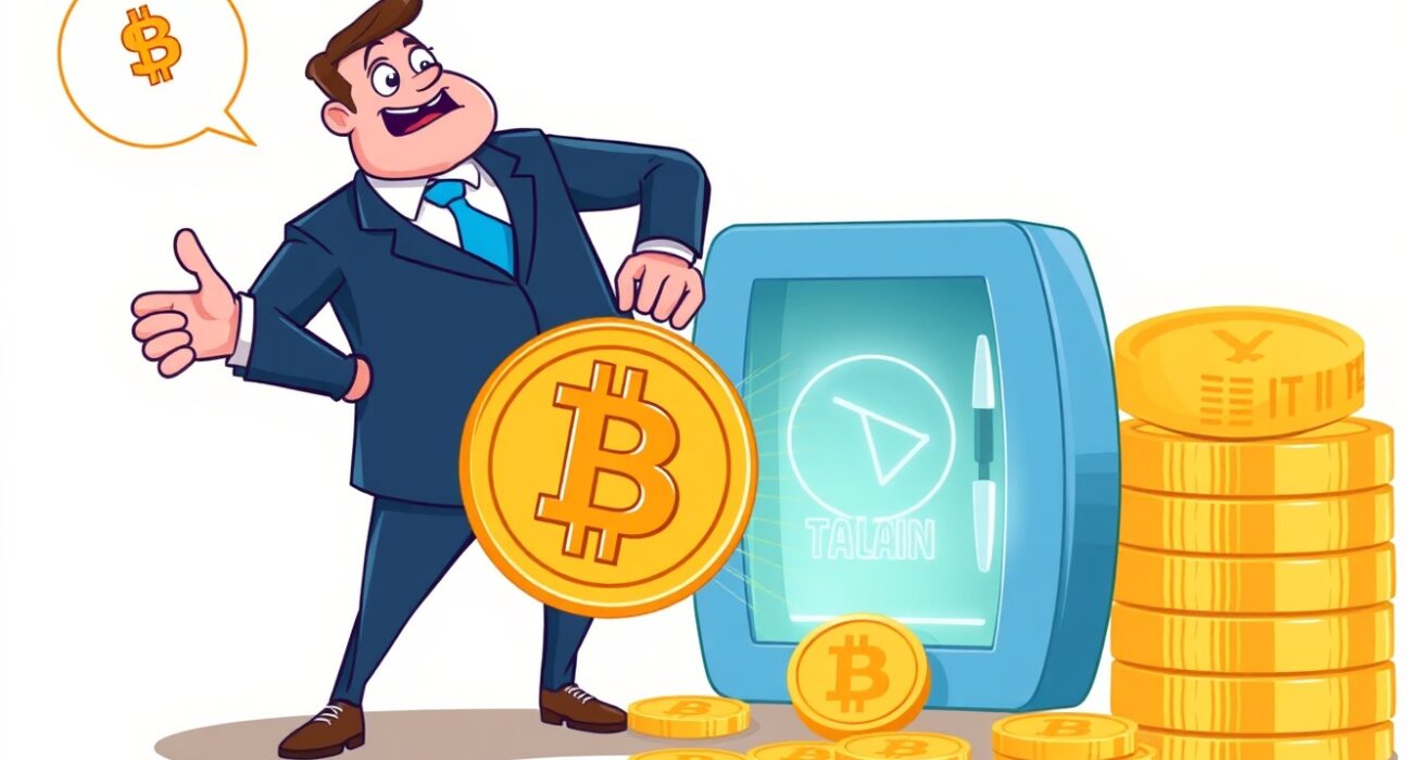 An illustration showing Strategy's strategic Bitcoin acquisition, representing their growing investment in digital assets.