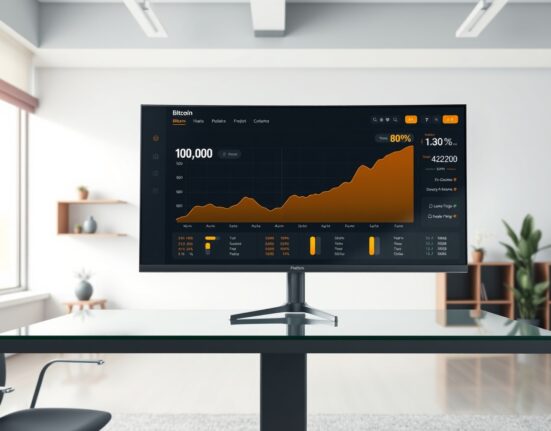Financial dashboard showing Bitcoin price increase and Strategy's investment portfolio performance.