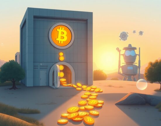 Visual metaphor for Strategy's monumental Bitcoin purchase strengthening its digital asset treasury.