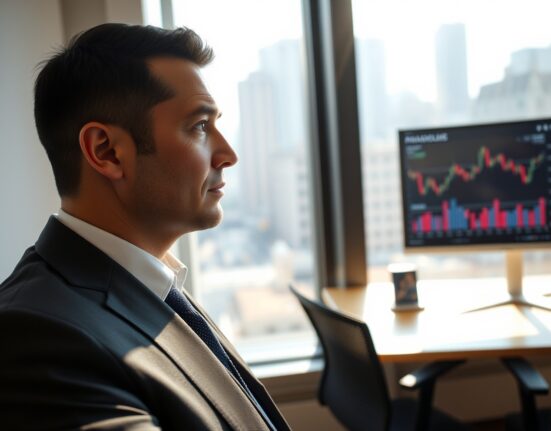 Strategy CEO Phong Le contemplates financial decisions in corporate office setting