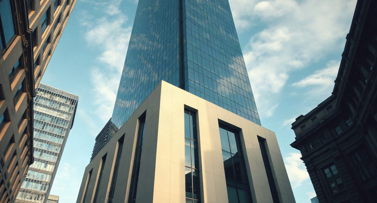 Corporate office building representing Strategy's institutional investment growth in Q2