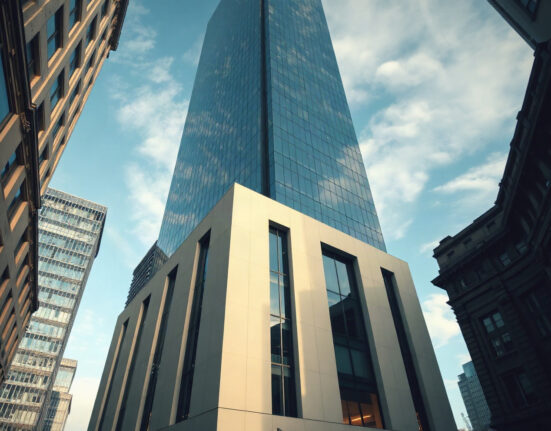Corporate office building representing Strategy's institutional investment growth in Q2