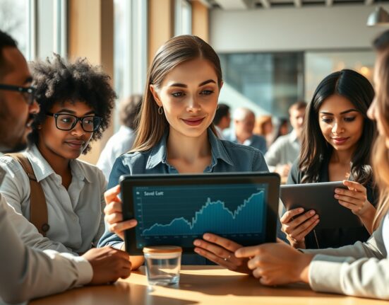 Retail investors analyzing STRC digital credit investment data in a modern setting.