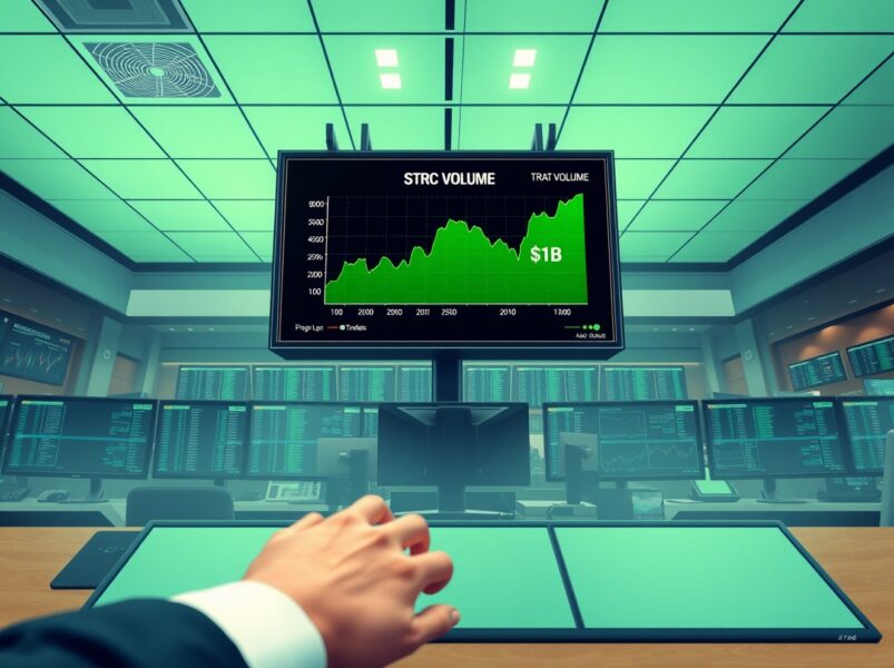 Volumul de tranzacționare STRC pulverizează recordurile cu o creștere de 1,1 miliarde $ pe măsură ce Strategy își dublează miza pe Bitcoin