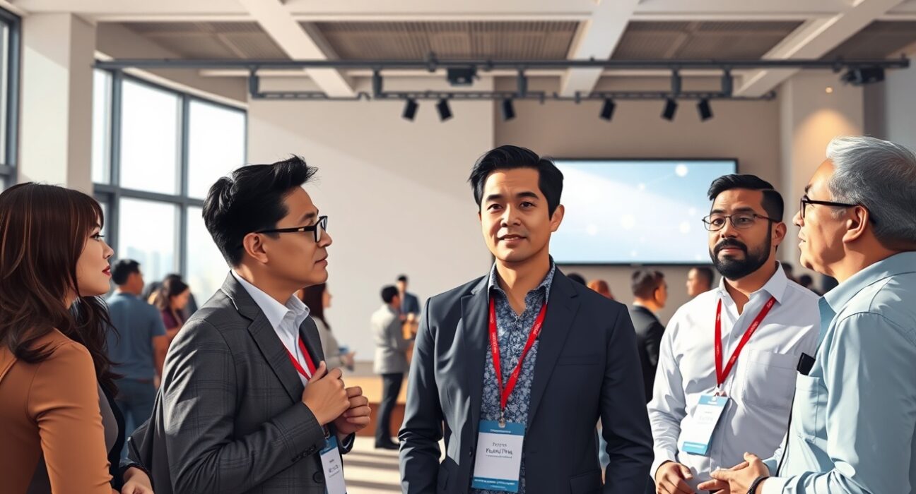 Networking at the StrictlyVC San Francisco event featuring tech leaders from TDK Ventures and Replit discussing startup funding.