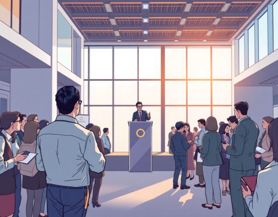 Professionals networking at the StrictlyVC San Francisco venture capital and startup event.