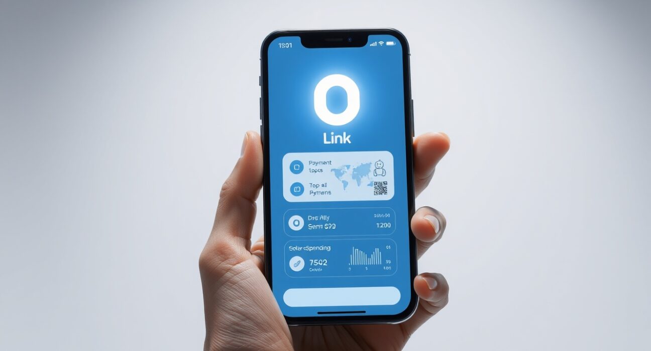 Stripe Link digital wallet interface on smartphone for AI agent payments