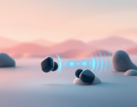 Subtle AI voice isolation earbuds providing crystal-clear audio transcription in noisy environments