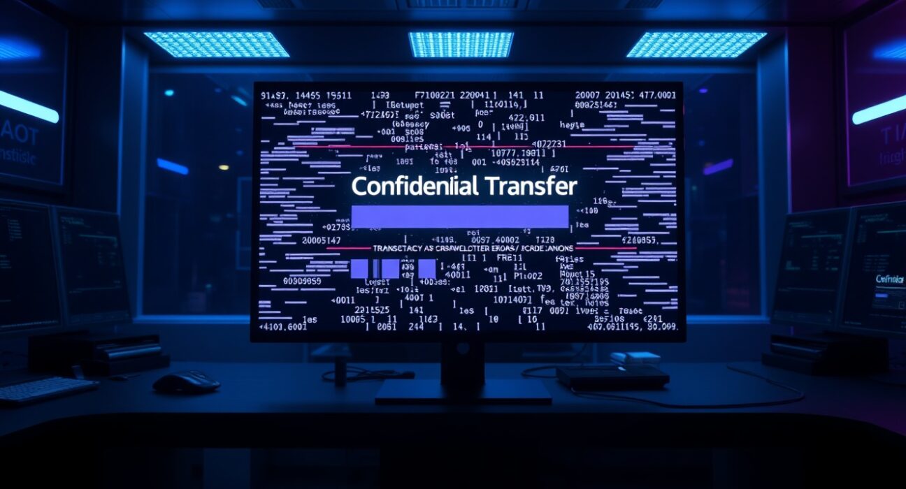 Sui Confidential Transfers public beta interface showing encrypted transaction data