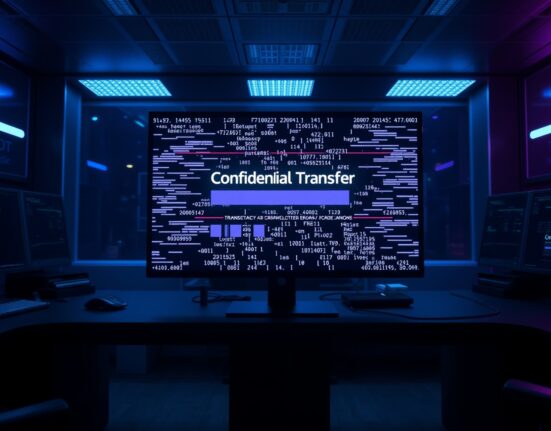 Sui Confidential Transfers public beta interface showing encrypted transaction data