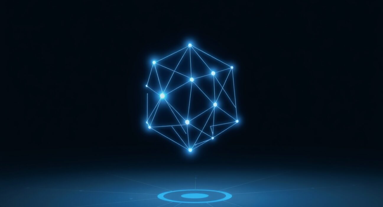 Sui blockchain network visualization representing cryptocurrency technology and investment analysis