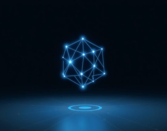 Sui blockchain network visualization representing cryptocurrency technology and investment analysis