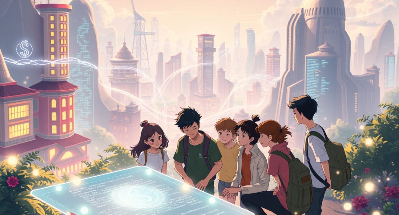 Junior developers collaborating on the Sui blockchain internship program by Mysten Labs.