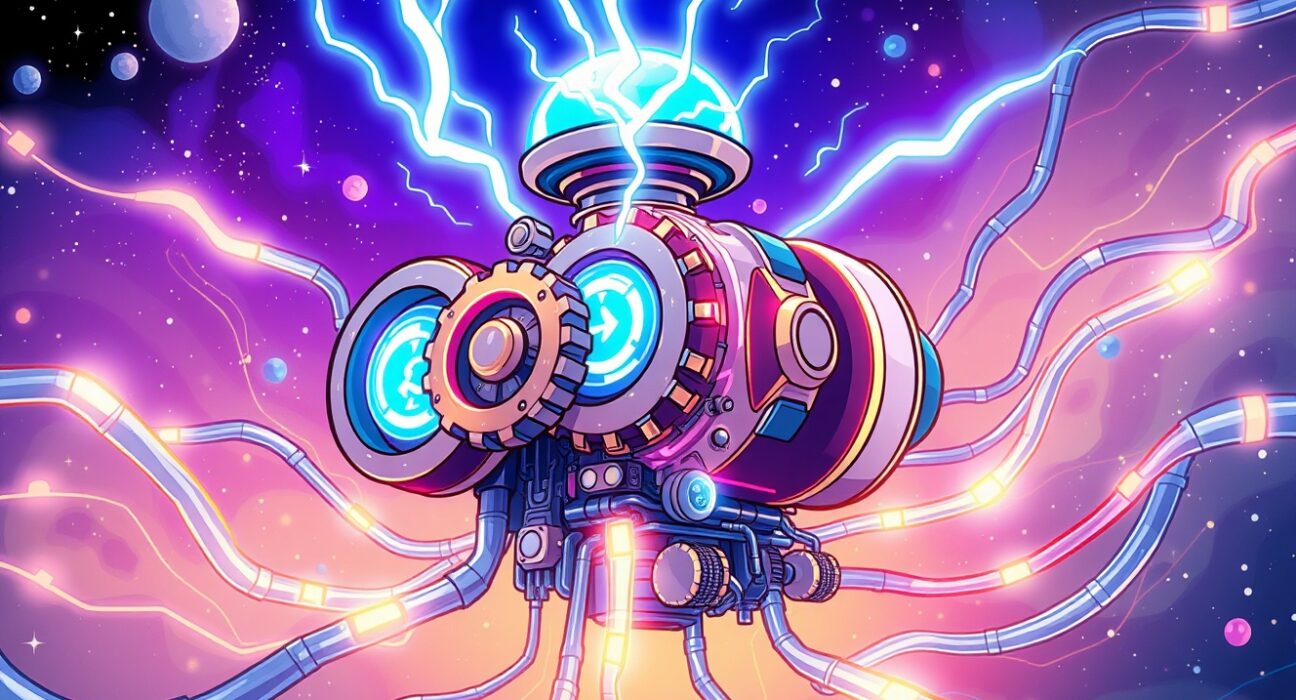 Mysticeti v2 consensus engine powering fast blockchain transactions with glowing network connections