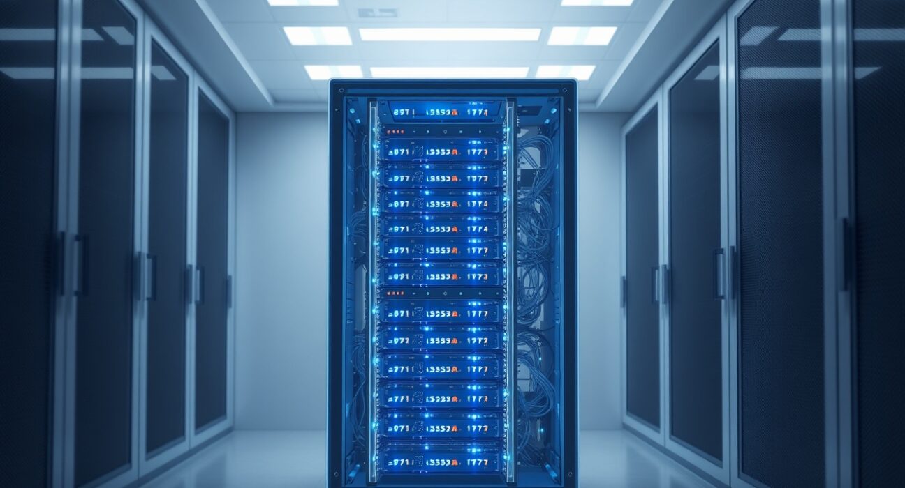 Sui virtual machine testing in a modern data center environment representing blockchain infrastructure.