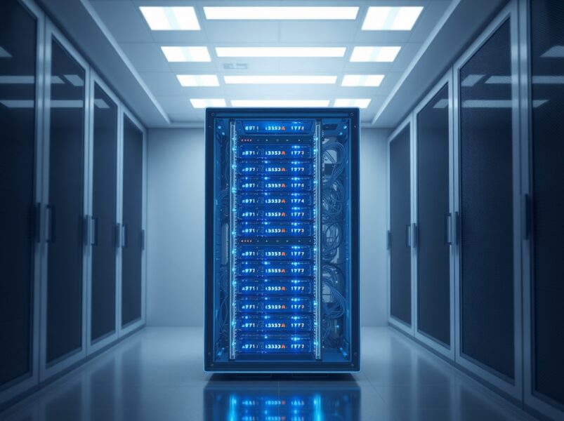 Sui virtual machine testing in a modern data center environment representing blockchain infrastructure.