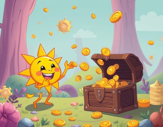 SUN buyback program illustration showing token accumulation and value growth