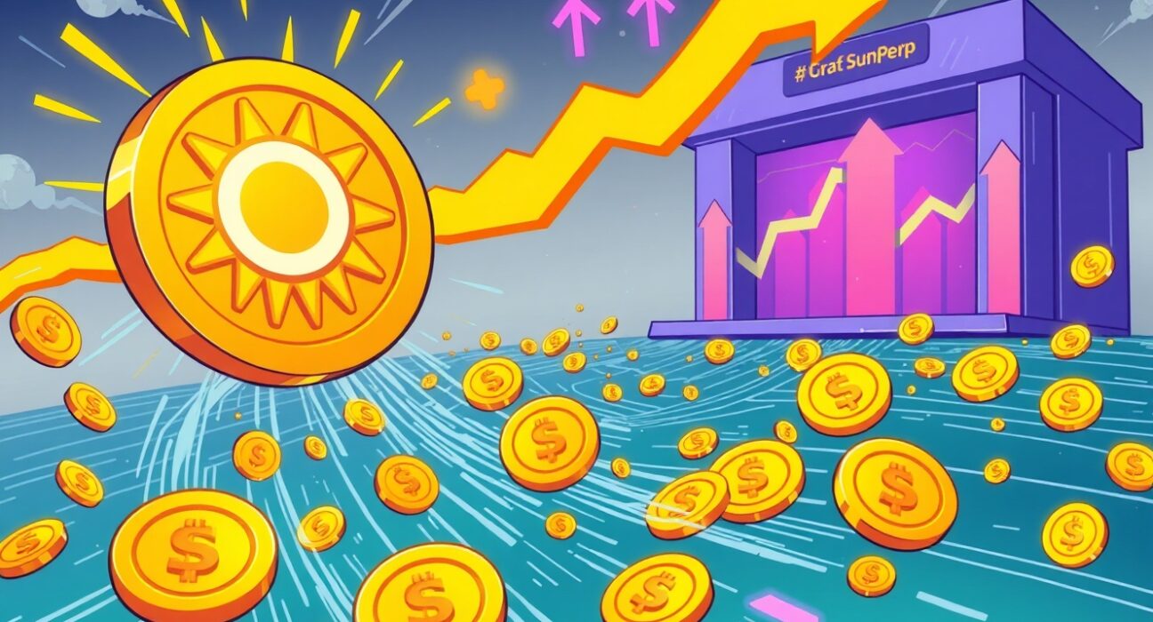 Visualizing the incredible volume of SUN on-chain transfers, highlighting the rapid growth and activity within the SunPerp ecosystem.