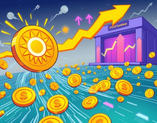 Visualizing the incredible volume of SUN on-chain transfers, highlighting the rapid growth and activity within the SunPerp ecosystem.