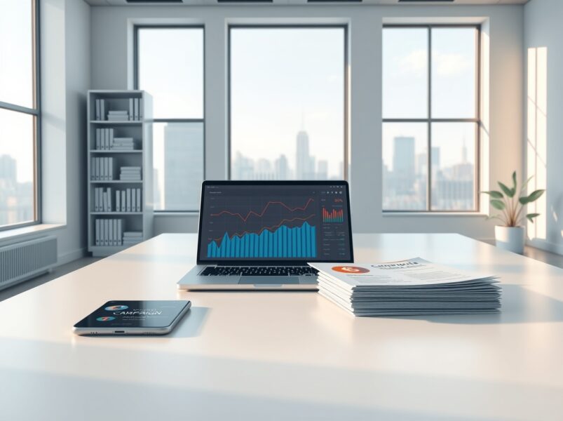 Super PAC Fellowship and Tether executive political campaign office with cryptocurrency and analytics symbolism.