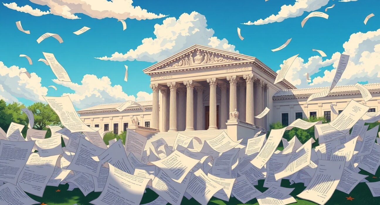 Supreme Court tariffs ruling analysis showing potential national economic chaos.