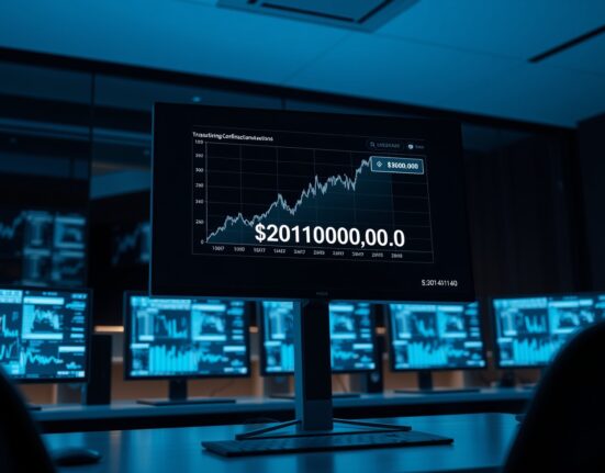 Digital dashboard showing a large SUSDS cryptocurrency transaction confirmation with a value of $201 million.