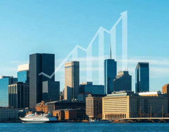 Stockholm cityscape with financial district, symbolizing Sweden's economic growth in Q2 2024