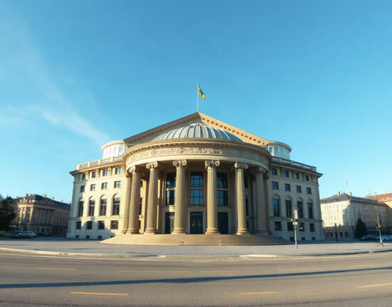 Swedish Riksbank building in Stockholm, symbol of monetary policy