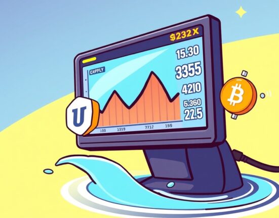 A visual representation of Upbit's update on SWELL circulating supply, showing data adjustments impacting the crypto market.
