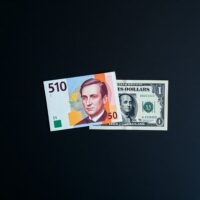 Swiss Franc and US Dollar banknotes representing currency market movement