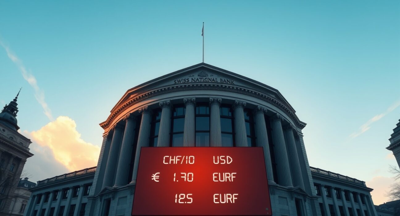 Swiss National Bank building in Bern, symbolizing readiness for forex intervention to manage Swiss franc valuation