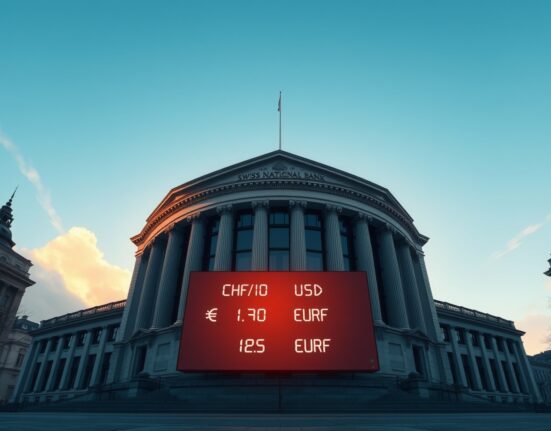 Swiss National Bank building in Bern, symbolizing readiness for forex intervention to manage Swiss franc valuation