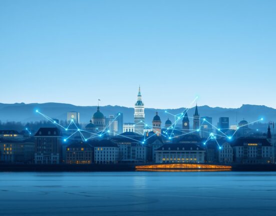 Switzerland's Crypto Valley in Zug symbolizes the nation's dominance in European blockchain investment.