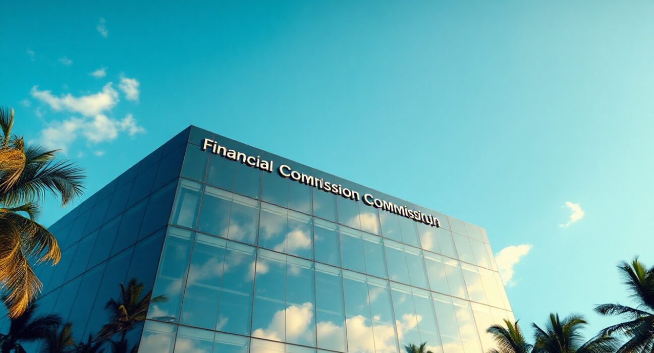 Exterior of the Financial Services Commission of Mauritius building in Port Louis