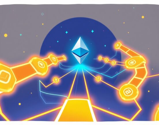 A cartoon illustration showing the secure, decentralized network architecture of the Taiko Alethia mainnet.