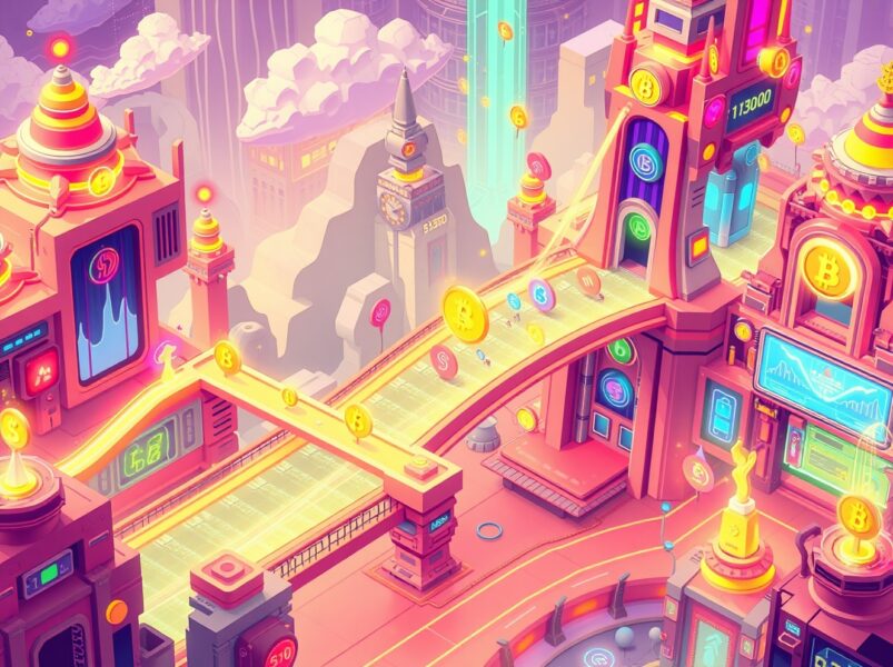 Taiko DEX platform connecting digital assets through vibrant trading bridges on Ethereum Layer 2