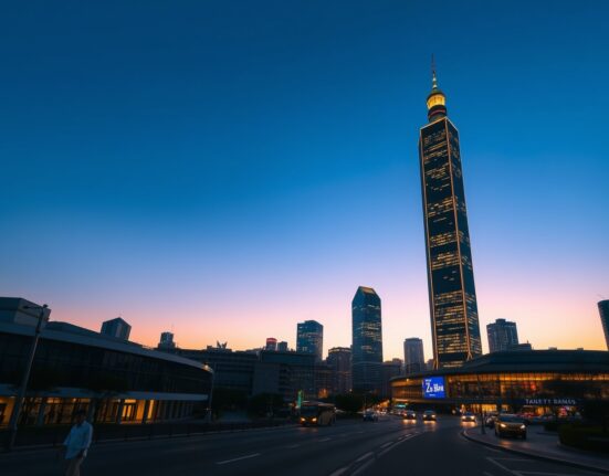 Taiwan economic growth illustrated by Taipei skyline at dusk, reflecting CBC monetary policy stance and UOB analysis